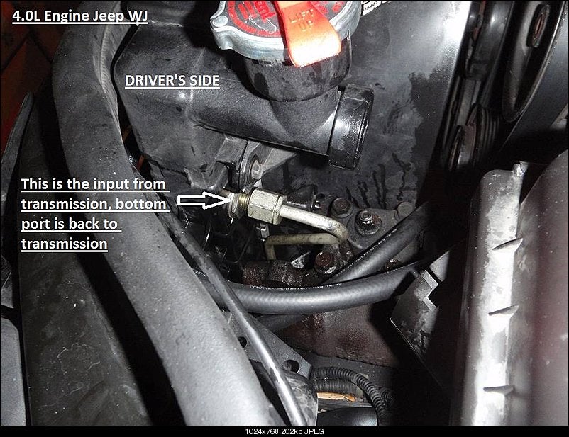 How to Disconnect Transmission Line to Radiator | Jeep Enthusiast Forums